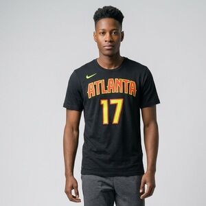 Nike Atlanta Hawks Black T-Shirt Men’s L Dennis Schroeder 17 SS Tee Large Shirt